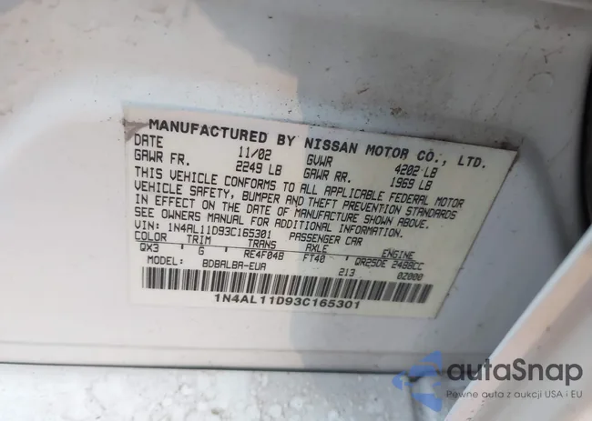 1N4AL11D93C165301: 44022012