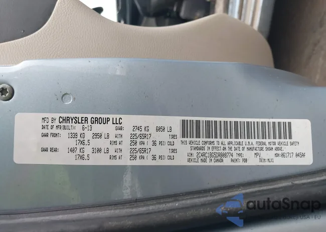 2C4RC1BG5DR808774: 44022062