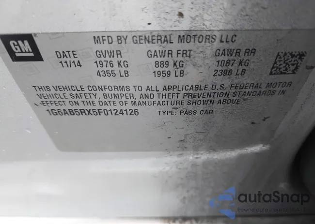 1G6AB5RX5F0124126: 44022109