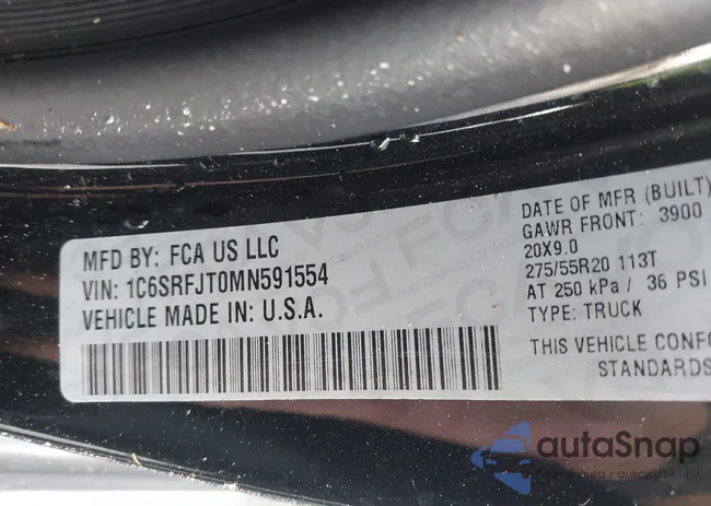 1C6SRFJT0MN591554: 44022116