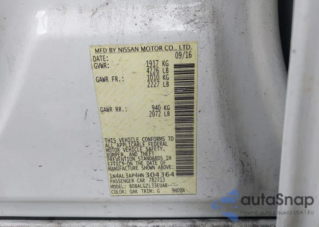 1N4AL3AP4HN304364: 44022134