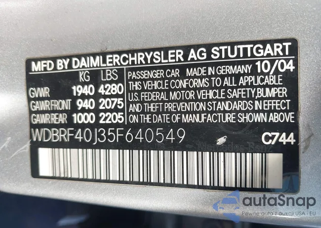 WDBRF40J35F640549: 44022144