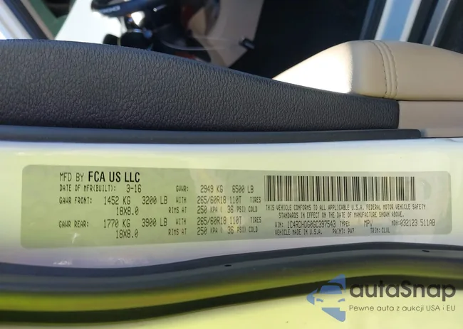 1C4RDHDG0GC397543: 44021562