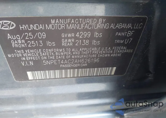 5NPET4AC2AH626196: 44021568