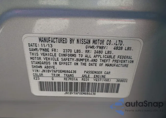 JN1BV7AP0EM684436: 44022640