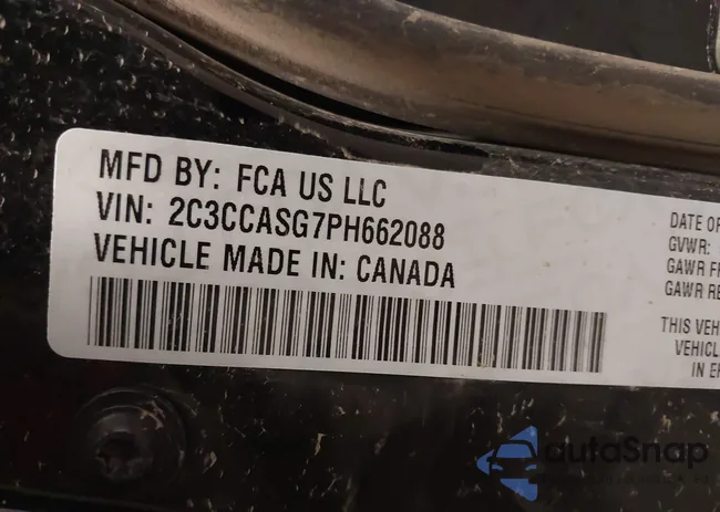 2C3CCASG7PH662088: 44022777