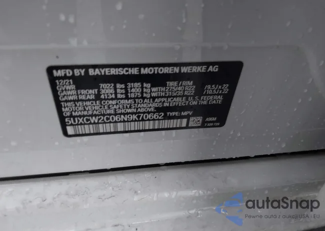 5UXCW2C06N9K70662: 44022853