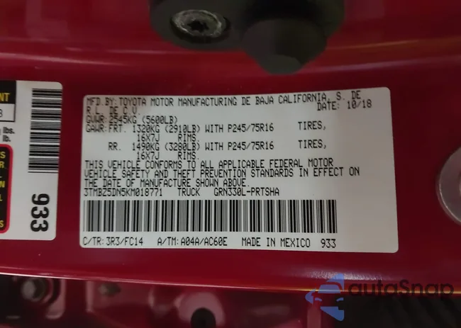 3TMBZ5DN5KM018771: 44022925