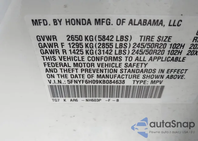 5FNYF6H09KB084638: 44022957