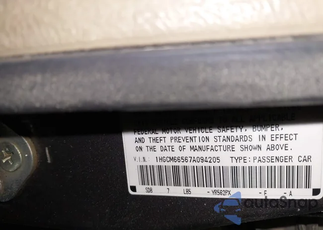 1HGCM66567A094205: 44023059