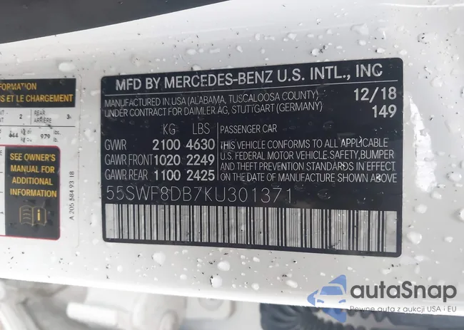 55SWF8DB7KU301371: 44023163