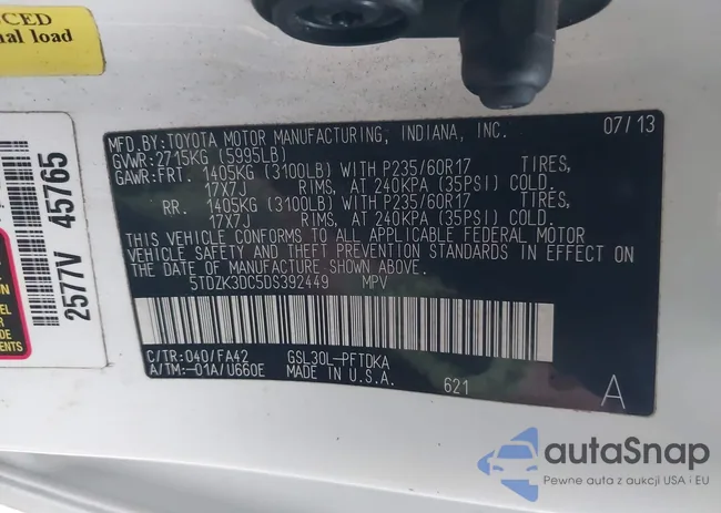 5TDZK3DC5DS392449: 44023187