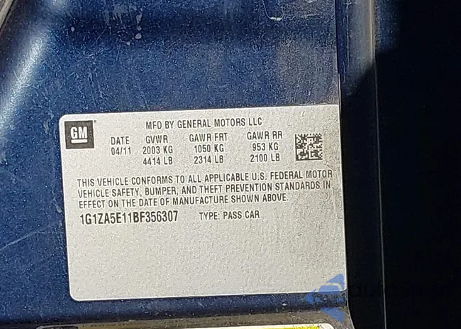 1G1ZA5E11BF356307: 44023219