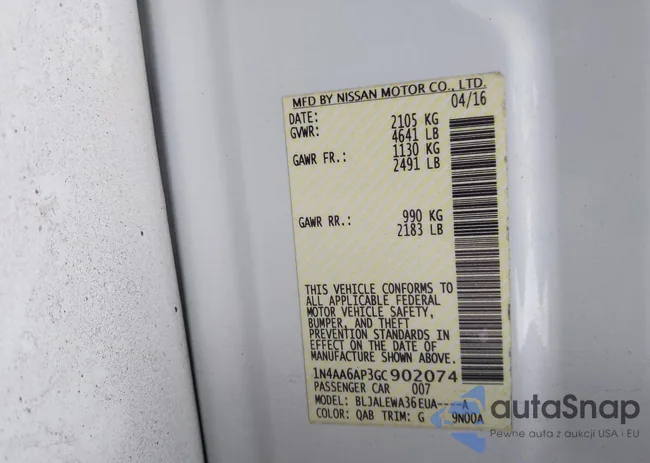 1N4AA6AP3GC902074: 44022436