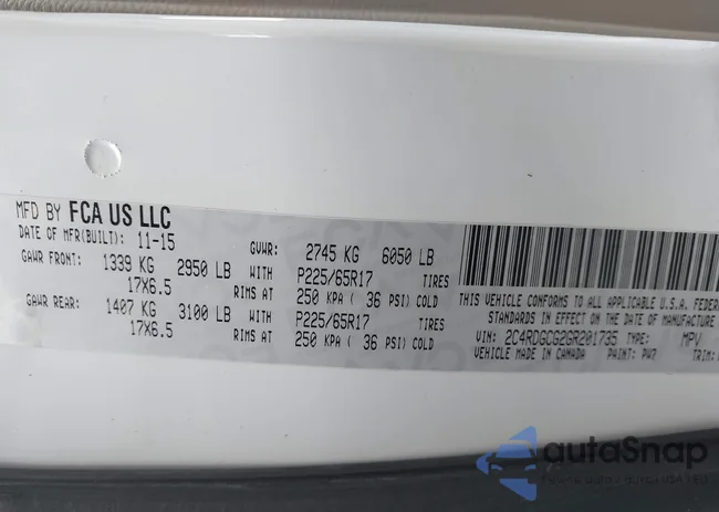 2C4RDGCG2GR201735: 44023645