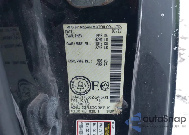 1N4AL2EP5CC264501: 44023727