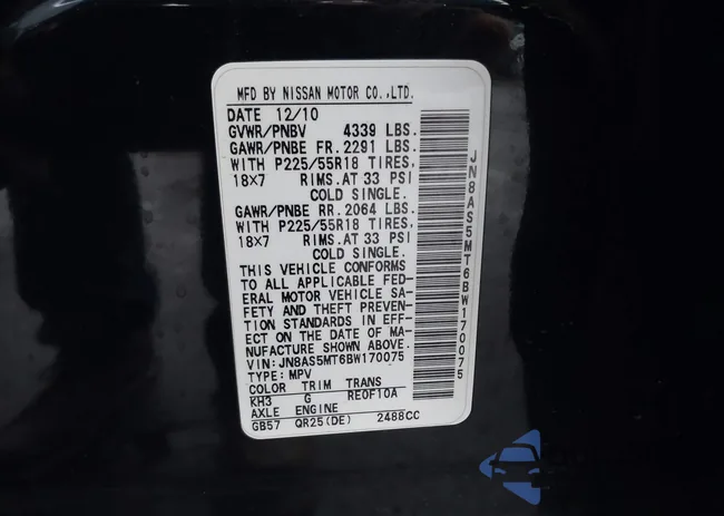 JN8AS5MT6BW170075: 44023849