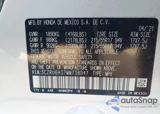 3CZRU6H37MM738047: 44023866