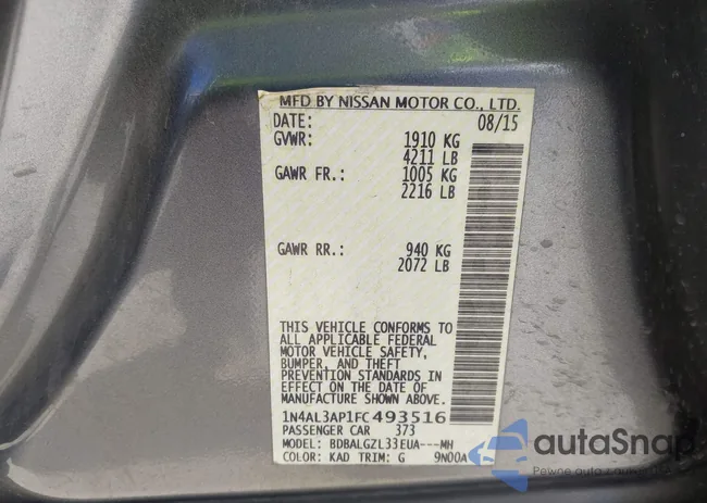 1N4AL3AP1FC493516: 44023912