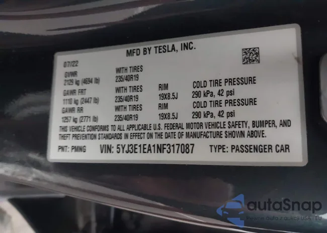 5YJ3E1EA1NF317087: 44023986