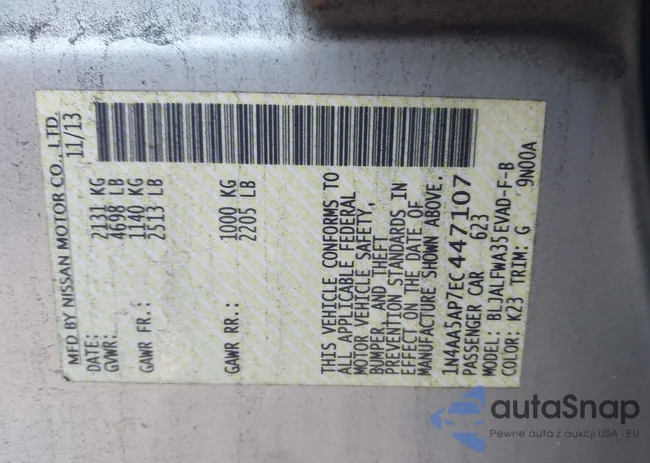 1N4AA5AP7EC447107: 44024081