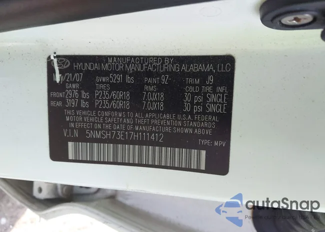 5NMSH73E17H111412: 44024120