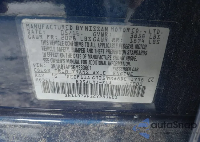 3N1AB7AP5GY283601: 44023327