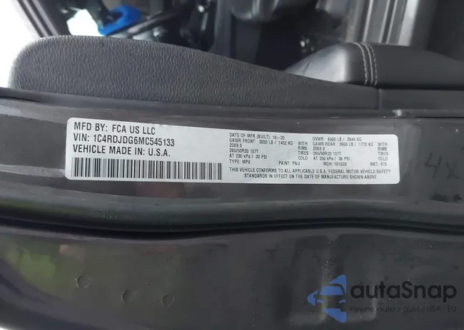 1C4RDJDG6MC545133: 44023355