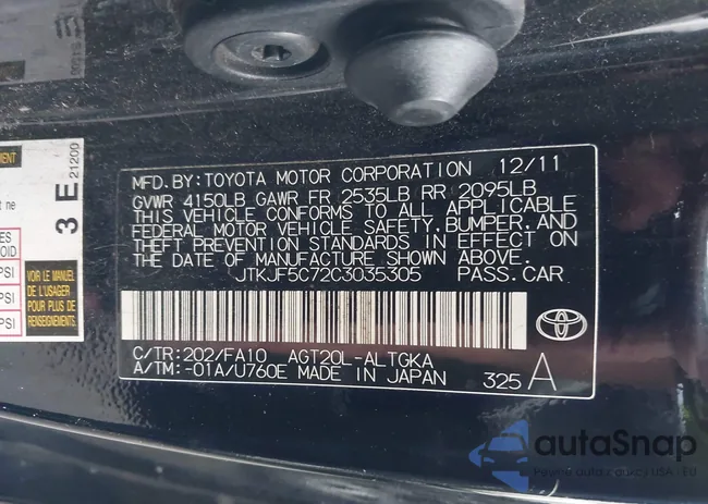 JTKJF5C72C3035305: 44023456