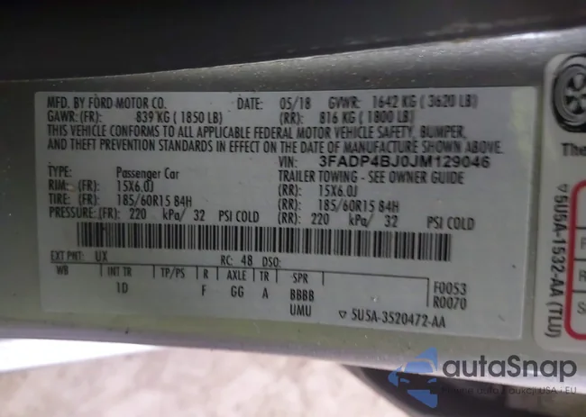 3FADP4BJ0JM129046: 44023535