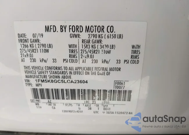 1FM5K8GC5LGA23604: 44023598