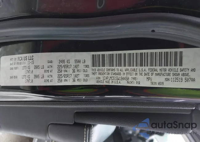 1C4PJMCS1GW194450: 44024657