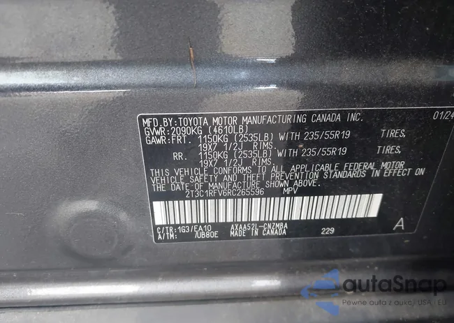 2T3C1RFV6RC265596: 44024768