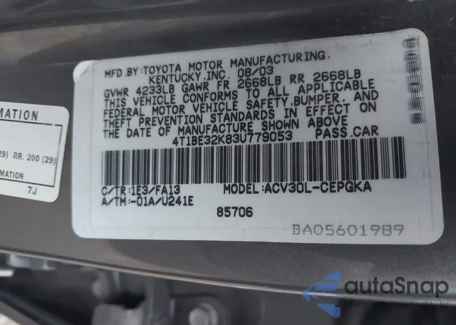 4T1BE32K83U779053: 44024925