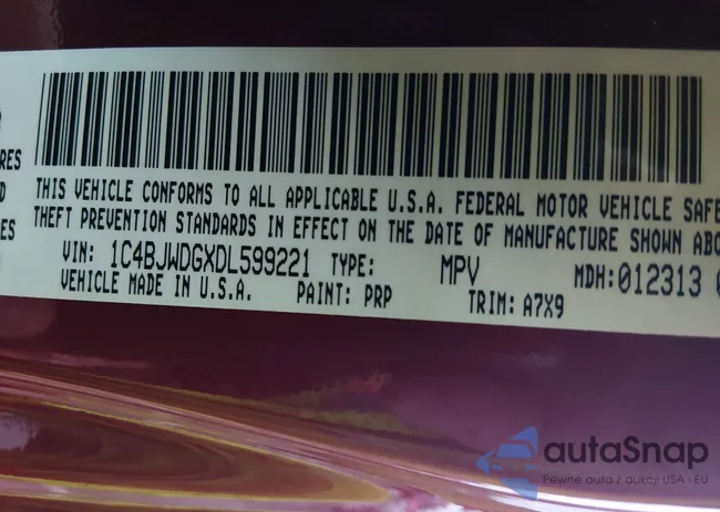 1C4BJWDGXDL599221: 44024956