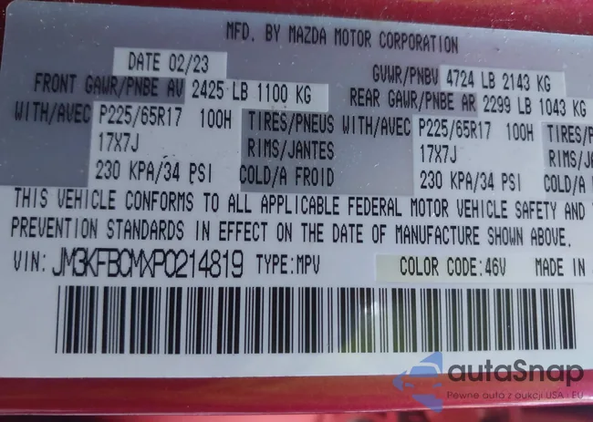 JM3KFBCMXP0214819: 44024989