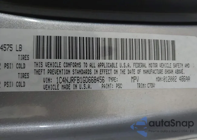 1C4NJRFB1GD668456: 44025030