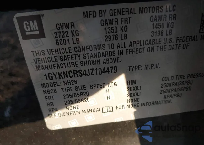 1GYKNCRS4JZ104479: 44025127