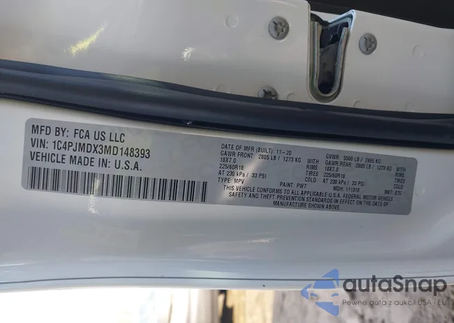 1C4PJMDX3MD148393: 44024452