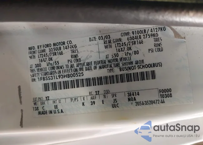 1FBSS31L93HB00525: 44024479