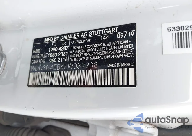 WDD3G4EB4LW039238: 44024582