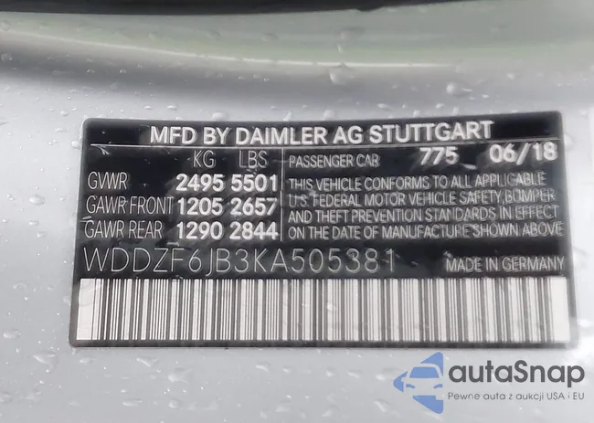 WDDZF6JB3KA505381: 44025638