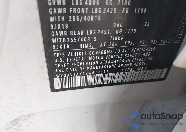 WVGAV7AX1GW614861: 44025787