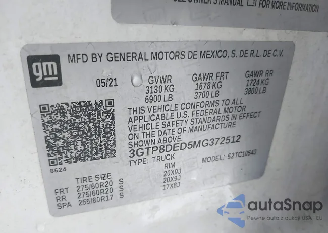 3GTP8DED5MG372512: 44025848