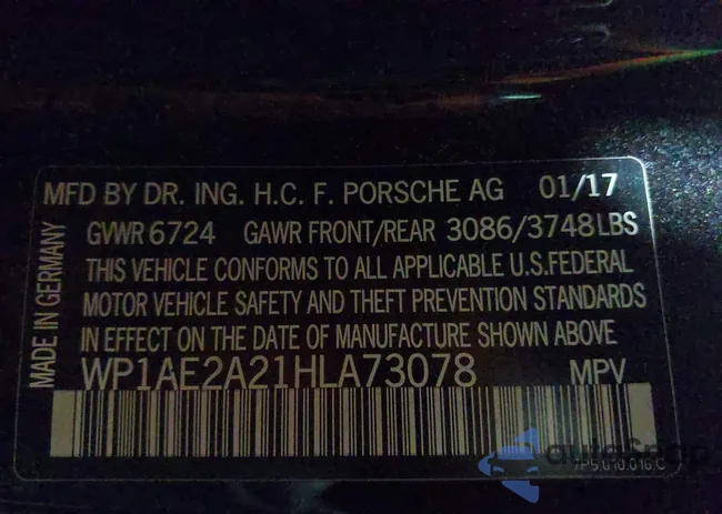 WP1AE2A21HLA73078: 44025379