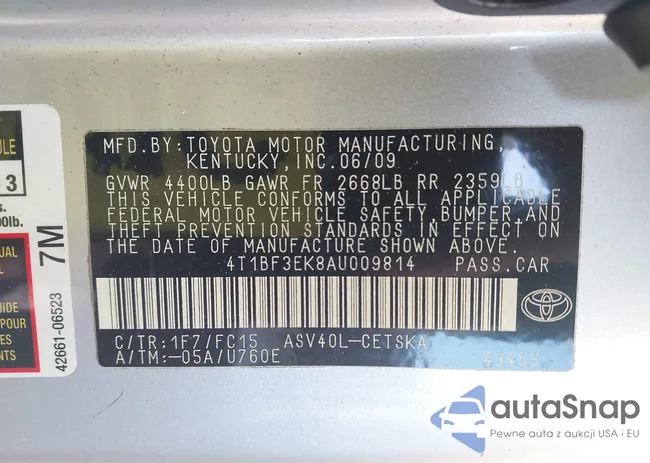 4T1BF3EK8AU009814: 44025383