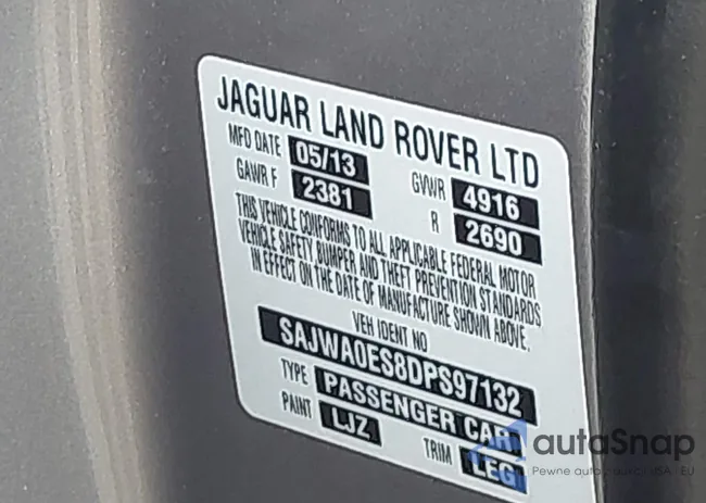 SAJWA0ES8DPS97132: 44025407