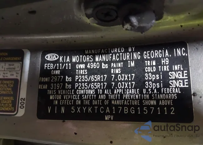 5XYKTCA17BG157112: 44025432