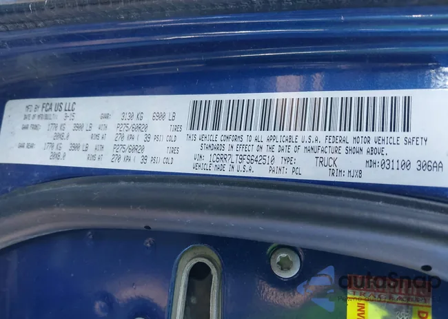 1C6RR7LT9FS642510: 44025582