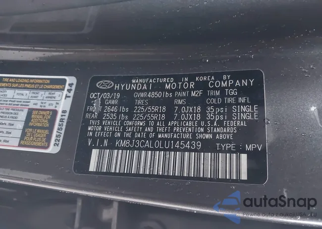 KM8J3CAL0LU145439: 44026761